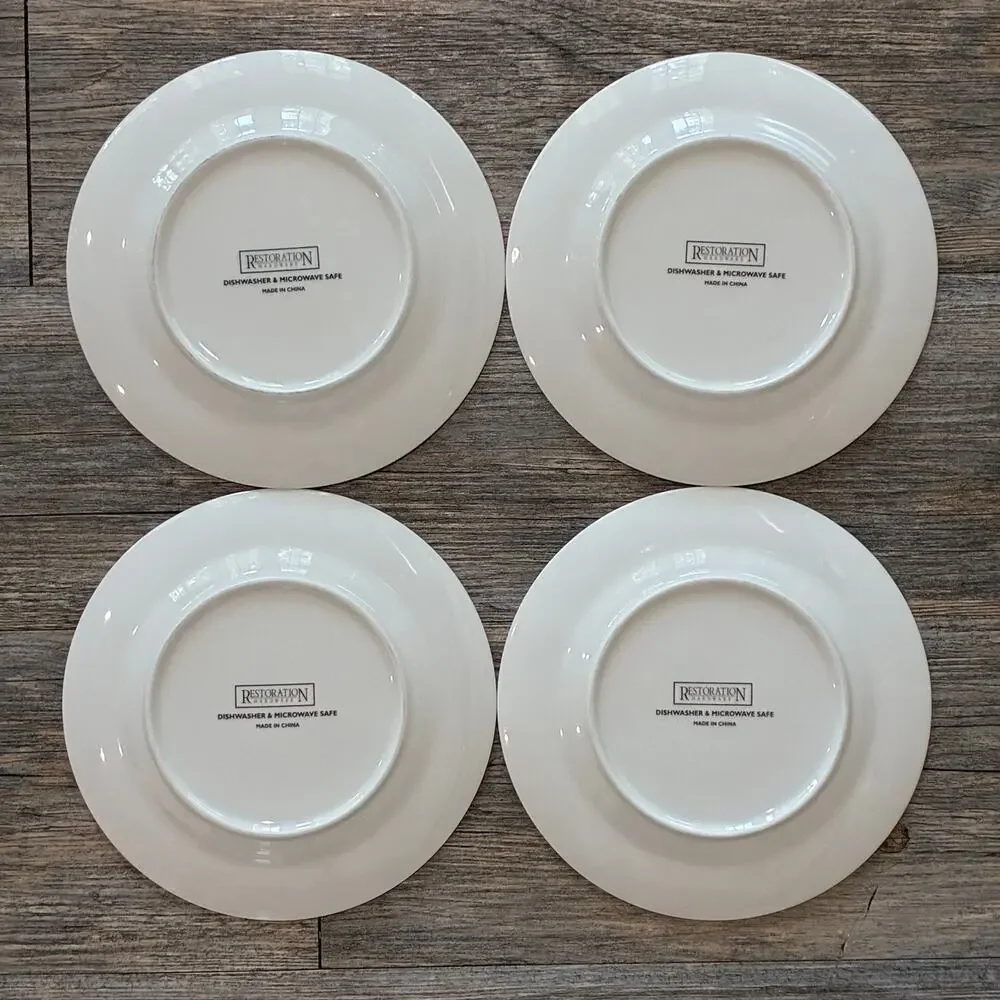 Restoration Hardware Set of 4 Classic Cheeses Plates